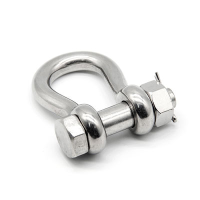 Bow 304 316 Stainless Steel Anchor Shackle With Split Pin Lock