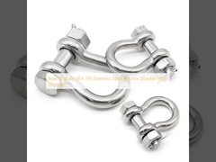 สายคอ 304 316 สแตนเลส Anchor Shackle ความแข็งแรงสูง