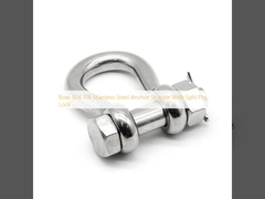 โบ 304 316 สแตนเลส Anchor Shackle With Split Pin Lock